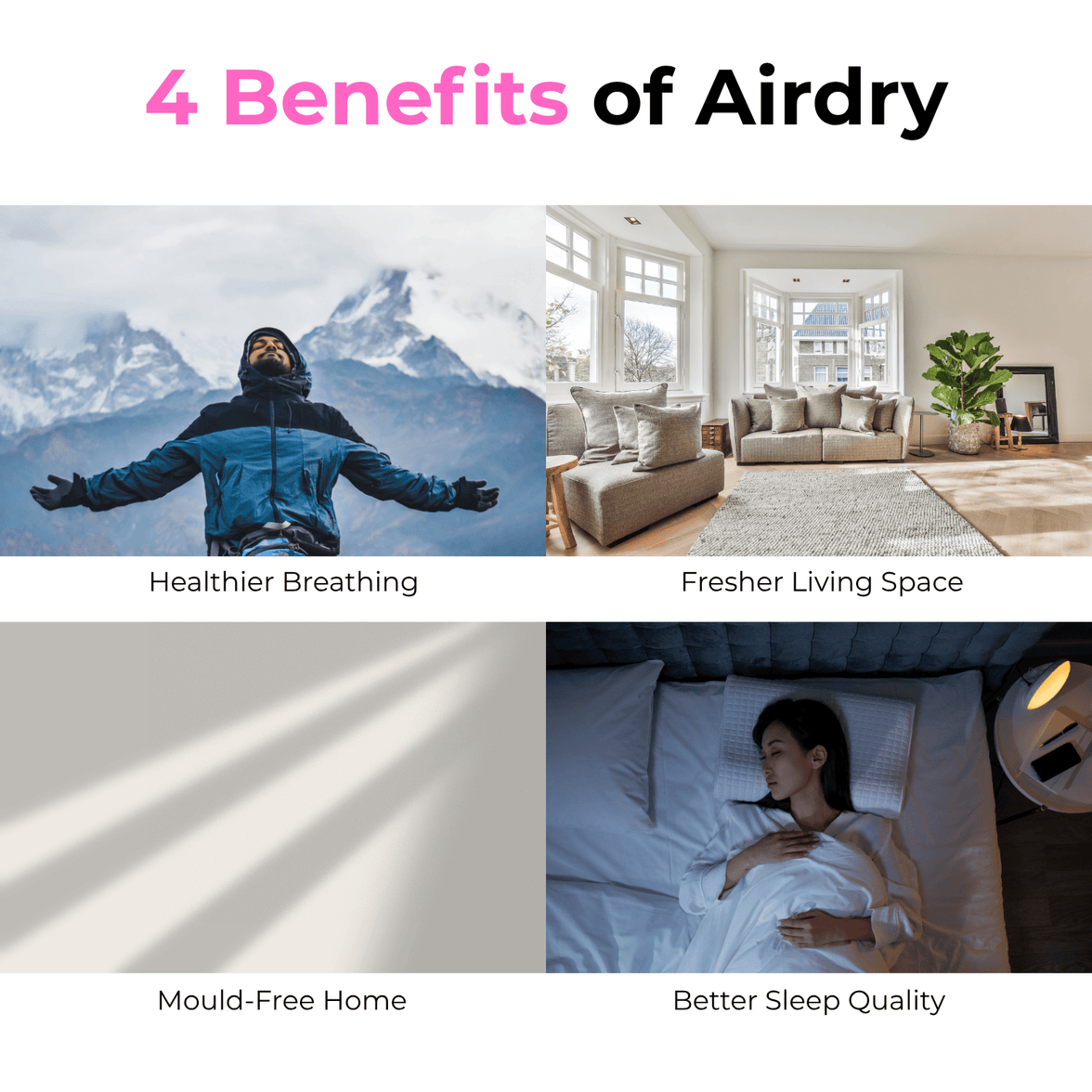 AIRDRY Smart Pro 25L 4-in-1 Dehumidifier + Air Purifier
