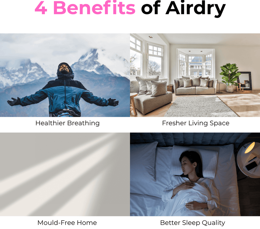 AIRDRY Smart Pro 25L 4-in-1 Dehumidifier + Air Purifier