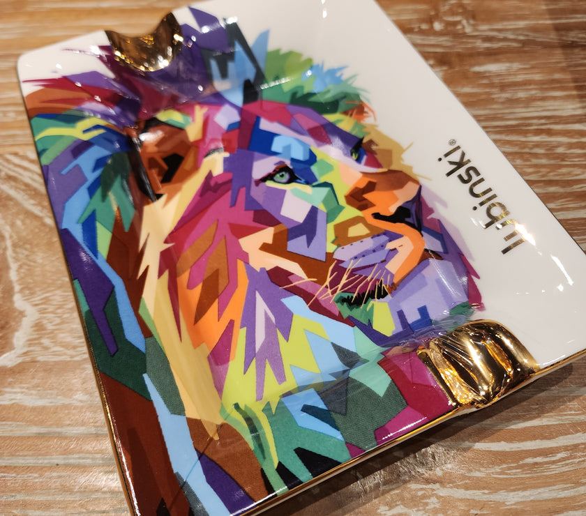 Lion City Cigar Box and Ashtray Bundle