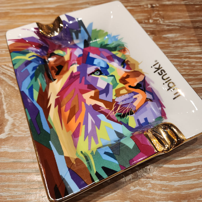 Lion City Cigar Box and Ashtray Bundle