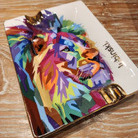 Lion City Cigar Box and Ashtray Bundle