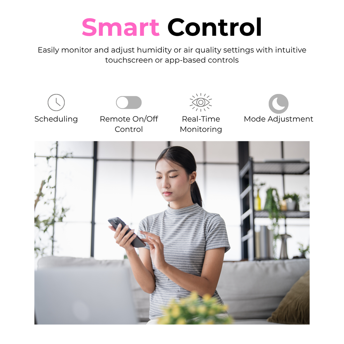 AIRDRY Smart Pro 25L 4-in-1 Dehumidifier + Air Purifier