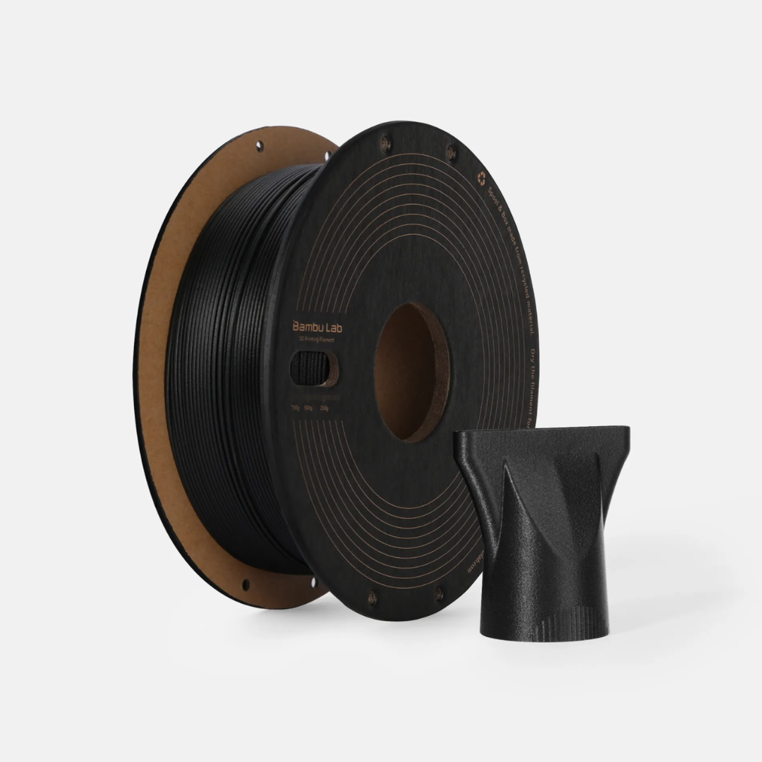 Bambu PPA-CF-Black- with Bambu Reusable Spool - Black