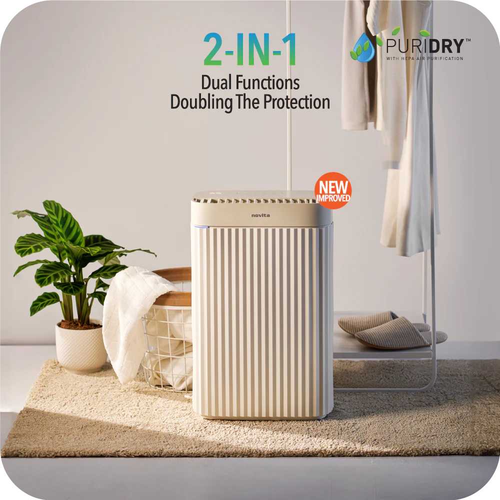 Novita Dehumidifier + Air Purifier 2-In-1 ND 26+