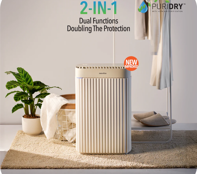 Novita Dehumidifier + Air Purifier 2-In-1 ND 26+