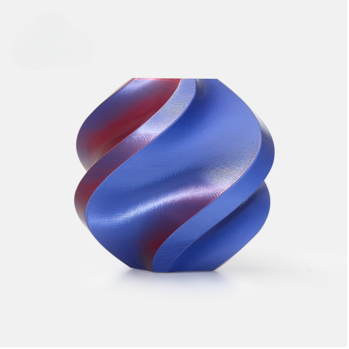 Bambu PLA Silk+ -Midnight Blaze (Blue-Red) - with Bambu Reusable Spool