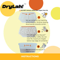 DryLah! Refillable Eco-Friendly Moisture Absorber (Family Bundle) | Sustainable PATENT CONTAINERS