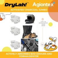 DryLah! JUMBO 200G Activated Charoal Odour Absorber (5 pcs) High performance Air Purifying Non Toxic
