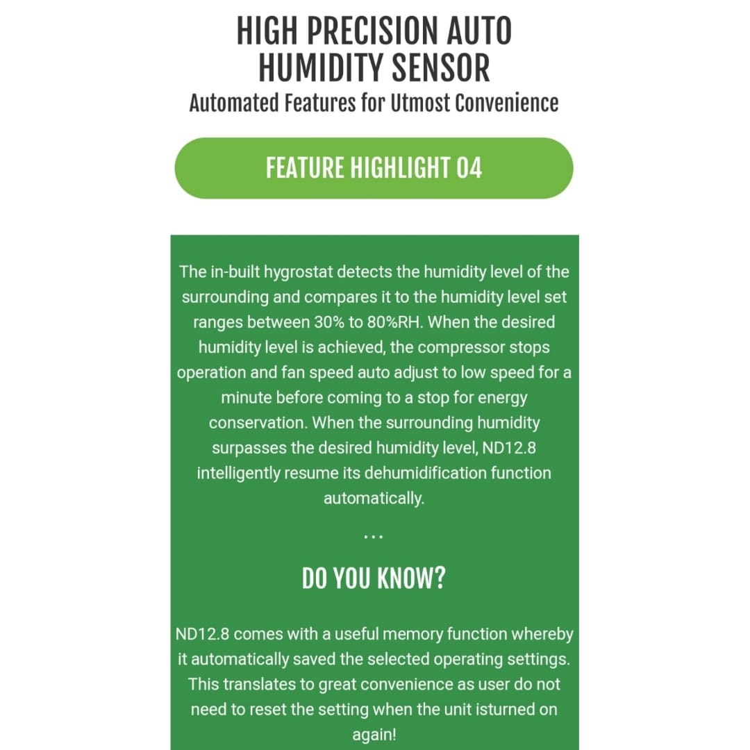 Novita Dehumidifier ND12.8