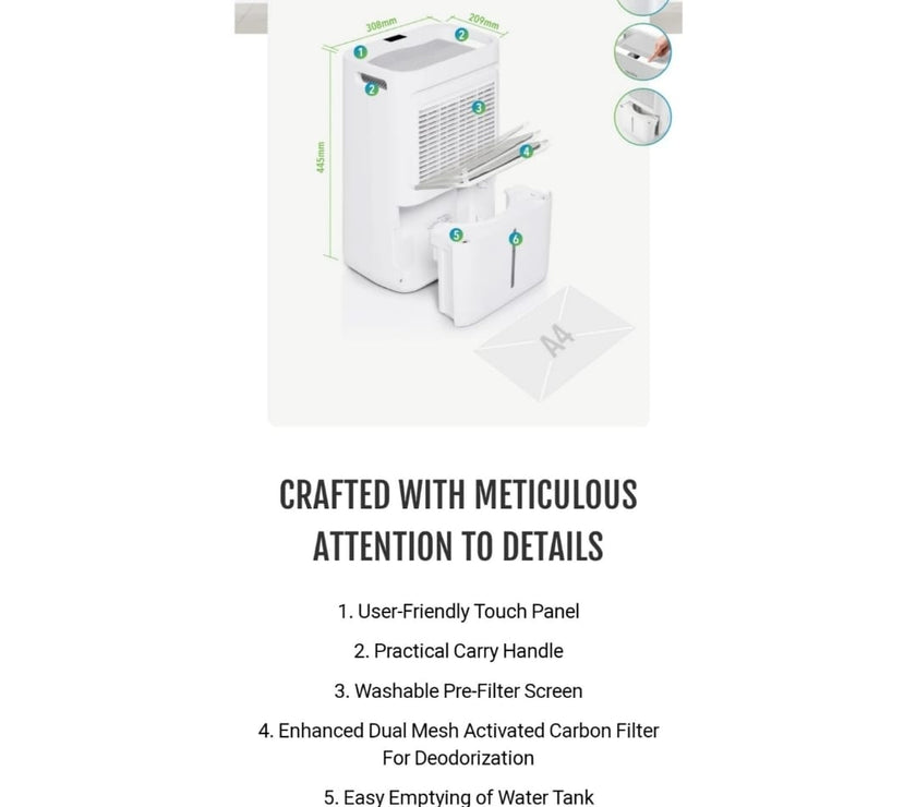 Novita Dehumidifier ND12.8