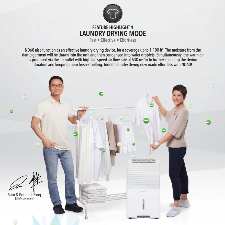 Novita Dehumidifier + Air Purifier 2-In-1 ND 60+